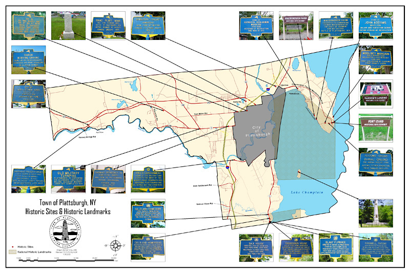 Town of Plattsburgh, New York - Historic Landmarks Roads